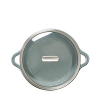 RUNDE INDUKTIONSKASSEROLLE 26 CM MIT GLASDECKEL...