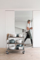 RECHTECKIGE INDUKTIONSAUFLAUFFORM 34 CM Alabaster Weiss REVOL BOMBANCE