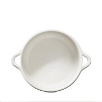 RUNDE INDUKTIONSKASSEROLLE 19 CM OHNE DECKEL Alabaster Weiss
