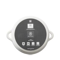 RUNDE INDUKTIONSKASSEROLLE 22 CM OHNE DECKEL Alabaster Weiss