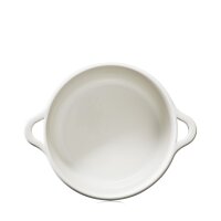 RUNDE OFENKASSEROLLE 26 CM OHNE DECKEL Alabaster Weiss