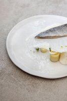 YLI FLACHER TELLER 28,5 CM Alabaster Weiss