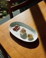 YLI OVALER TELLER 24.5 CM Matt schiefer style