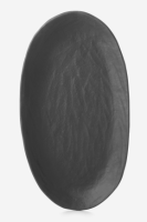 YLI OVALER TELLER 24.5 CM Matt schiefer style