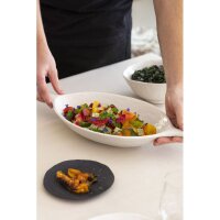 YLI POD-SERVIERSCHALE 33 CM Alabaster Weiss