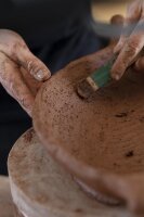 YLI POD-SERVIERSCHALE 33 CM Alabaster Weiss