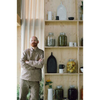 YLI WASSERKRUG/ PITCHER/ VASE 1,2 L Matt schiefer style