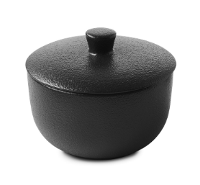 EQUINOXE ZUCKERDOSE 150 ml in gusseisener optik