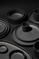 CARACTERE DESSERTTELLER 21 cm Matt schiefer styl