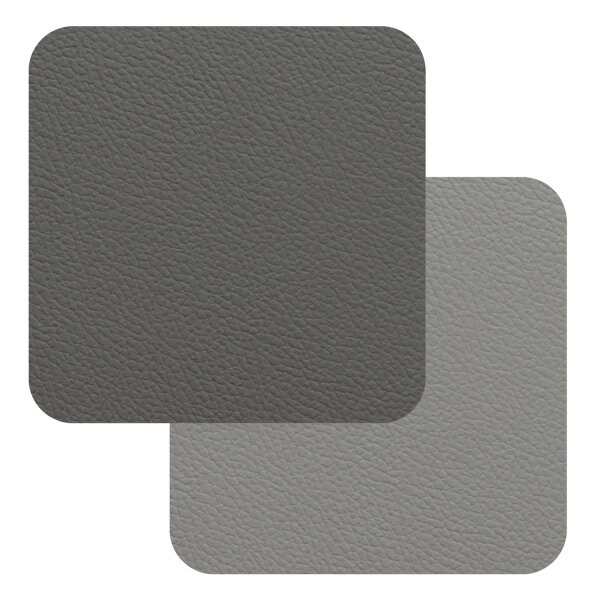 Fleximats Untersetzer, 4er Set, 10x10cm, Hellgrau/Dunkelgrau