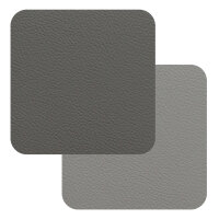 Fleximats Untersetzer, 4er Set, 10x10cm, Hellgrau/Dunkelgrau