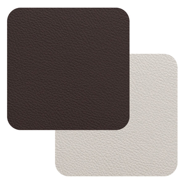 Fleximats Untersetzer, 4er Set, 10x10cm, Braun/Weiß