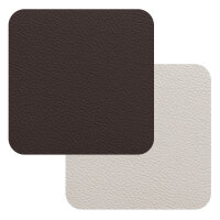 Fleximats Untersetzer, 4er Set, 10x10cm, Braun/Weiß