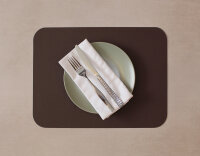 Fleximats Platzsets, 2er Sets, 46x33cm, Braun/Weiß