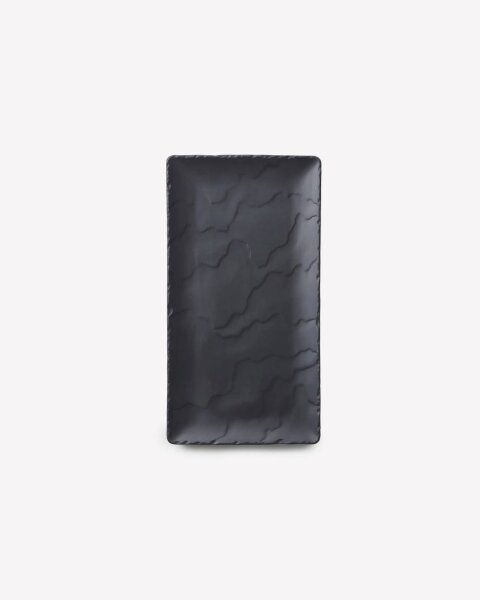 SERVIERPLATTE 30 cm  x 16 cm RECHTECKIG Schieferoptik