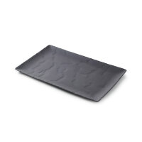 STEAK SERVIERPLATTE 33 cm  x 21 cm RECHTECKIG Matt schiefer