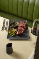 STEAK SERVIERPLATTE 33 cm  x 21 cm RECHTECKIG Matt schiefer