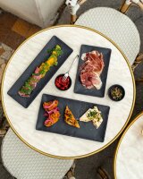 STEAK SERVIERPLATTE 33 cm  x 21 cm RECHTECKIG Matt schiefer