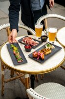 SERVIERPLATTE in Schieferoptik 33 cm  x 11 cm rechteckig