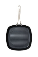 Grillpfanne mit Keramikbeschichtung, 26 cm, Edelstahlgriff