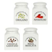 Gewürzdosen-Set 4-teilig Origano, Peperoncino,...