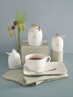 Zuckerdose mit Löffel 10 x 6,5 cm