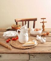 Eierhalter/ Eierschale Henne "Gallina Portauova" Fattoria 21,5 x 14 x 11