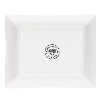 Schale/ Porzellanplatte rechteckig MIRABILIA 16 x 20 cm gelb