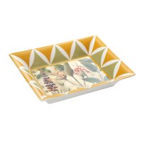 Schale/ Porzellanplatte rechteckig MIRABILIA 16 x 20 cm gelb