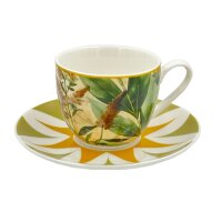 Espressotassen mit Untertassen 2er Set MIRABILIA 90 ml gelb