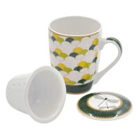 Teebecher mit Deckel & Filter MIRABILIA 300 ml...