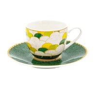 Espressotassen mit Untertassen 2er Set MIRABILIA 90 ml "Libellula"