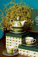 Espressotassen mit Untertassen 2er Set MIRABILIA 90 ml "Libellula"