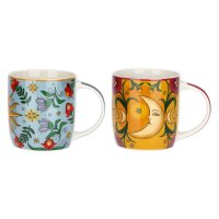 Porzellanbecher 2er Set MIRABILIA 350 ml „Sole...
