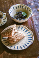 Speiseteller Domitilla Nachtblau