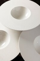 SPHERE KUGEL-TELLER Alabaster Weiss Ø 30,5 cm