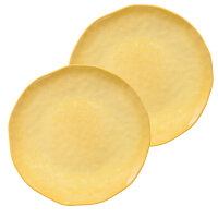 Teller flach Ø 27 cm Atmosfera ocker Set mit 2...