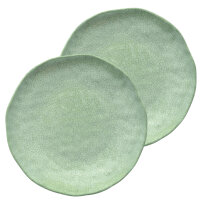 Frühstücksteller / Dessertteller Ø 21 cm Atmosfera grün Set mit 2 Stück
