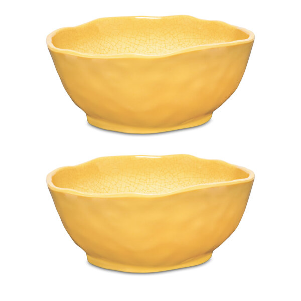 Schälchen Ø 16 cm Atmosfera ocker Set mit 2 Stück