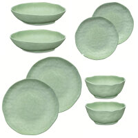 Geschirrset 8-teilig Atmosfera grün Melamin
