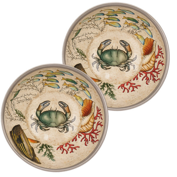 Schale Ø 15 cm Sea Life Set mit 2 Stück