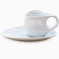 Luigi Colani Porzellan Espresso Tasse mit Untertasse 2...