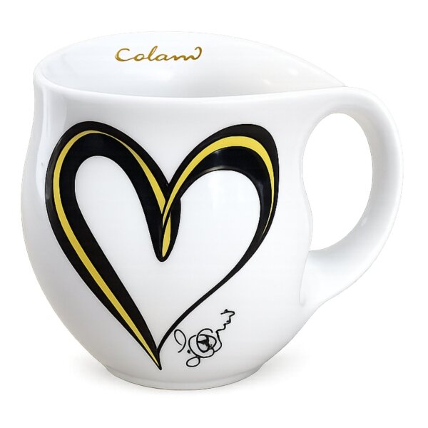 Colani Kaffeebecher Heart yellow / black