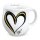 Colani Kaffeebecher Heart yellow / black