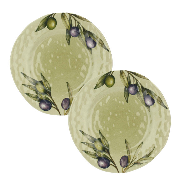Frühstücksteller / Dessertteller Ø 21 cm Olive Set mit 2 Stück