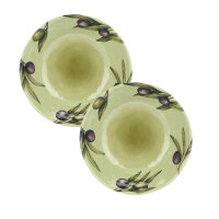 Geschirrset 8-teilig Olive Melamin