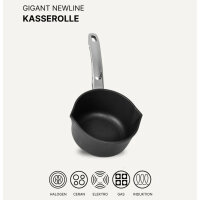 Stieltopf / Kasserolle 18 cm BAF GIGANT Newline für alle Herdarten