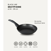 Bratpfanne 28 cm BAF BLACKline für alle Herdarten