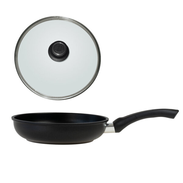 Bratpfanne 20 cm mit Deckel BAF BASICline für Elektro, Gas, Ceran