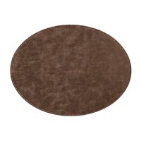 Freeform Platzset oval Hellbraun/Dunkelbraun 45 x 34 cm